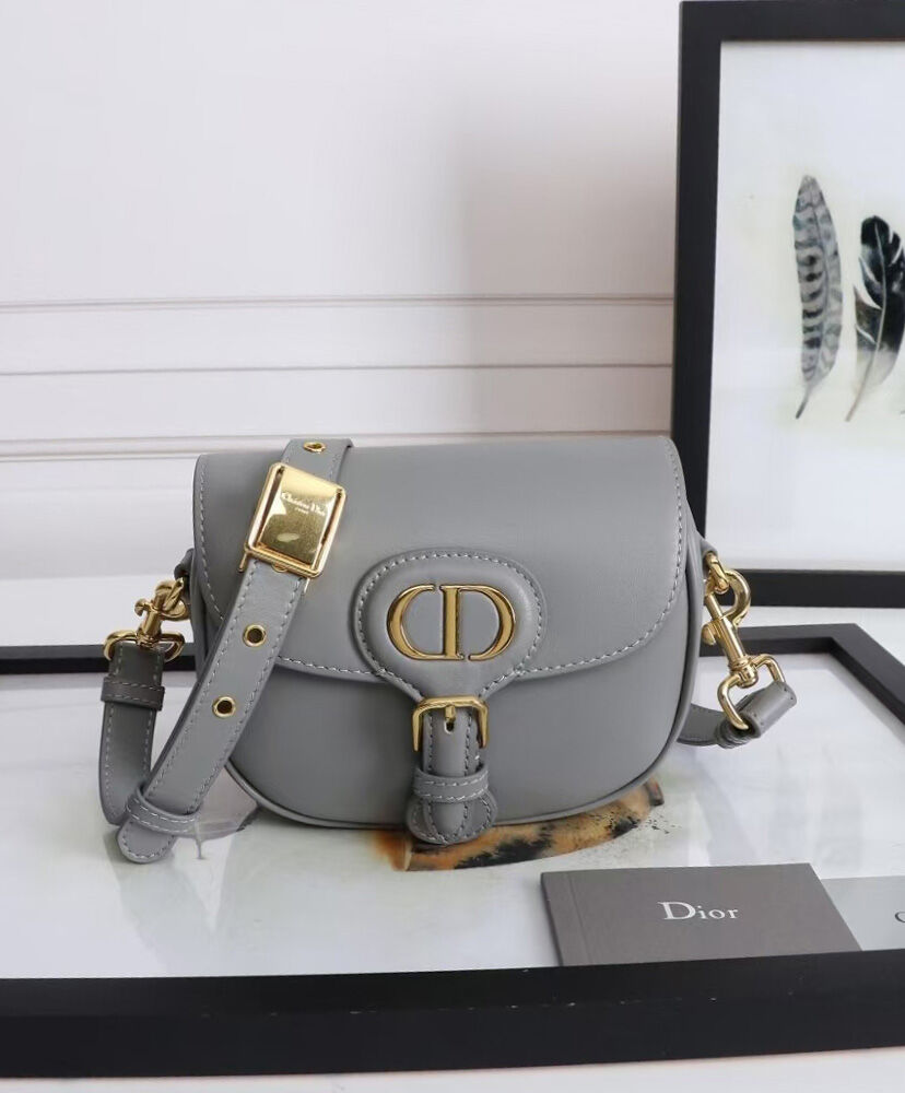 Christian Dior Small Dior Bobby Bag Gray